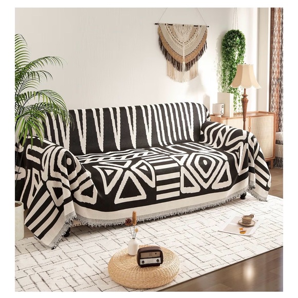 Other - Nestly Moly Boho Farmhouse Couch Cover 71''x118'', 1 pc Washable Sofa Cover